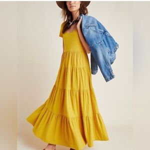 Anthropologie Maeve Golden Top